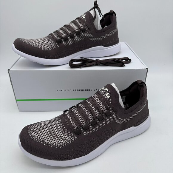 APL Men\'s‎ TechLoom Breeze Running Sneaker, Size 13, Chocolate/Silk/White main image 9